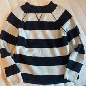 Westbound Navy and White Striped Sweater